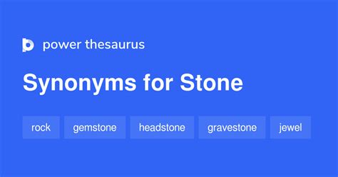 stone synonym|More.